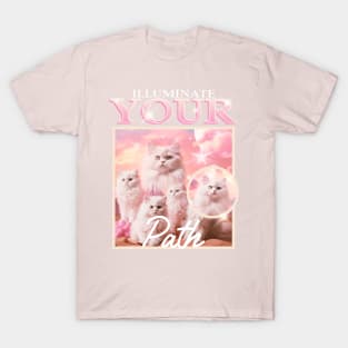 Illuminate your path funny cats T-Shirt